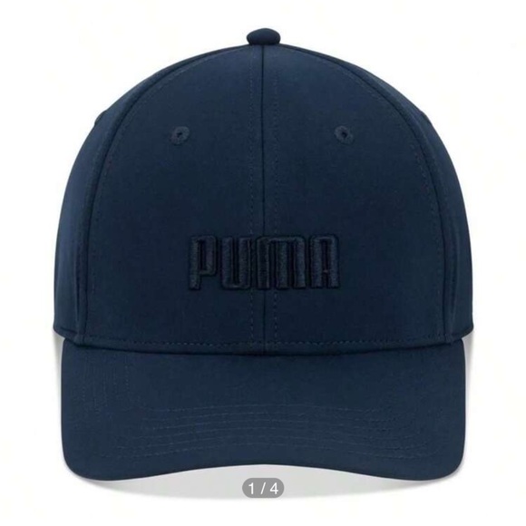 Puma Men’s Evercat Gains Logo Embroidered Stretch-Fit Cap (S/M) - Picture 1 of 6